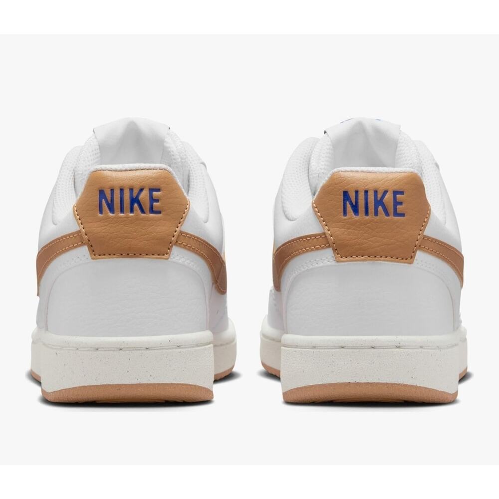 Nike Court Vision Low 
White / Flax Game Royal Sail 
NIB (no Lid) 
Wms Sz 8.5 - Picture 8 of 11